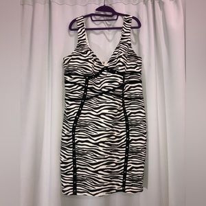 Fashion To Figure Size 2 Zebra Print Dress